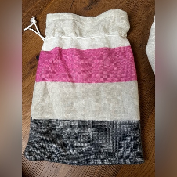 MerSea Thinny Travel Wrap Lightweight Colorblock Pink Cream Navy OS Beachy - Picture 4 of 6